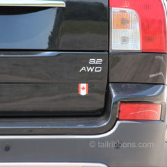 Canada flag car sticker Volvo