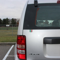 jeep liberty with a flag of italy vinyl car sticker