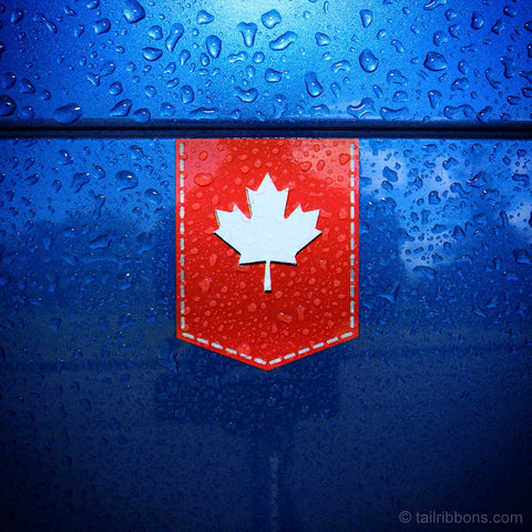 Canada Maple Leaf car sticker - 1 3/8" x 1 3/4"
