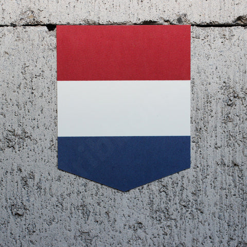 Flag of the Netherlands car sticker - 2" x 2.5"