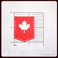 Canada Maple Leaf Flag car sticker dimensions