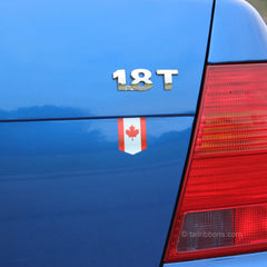 Canadian flag car sticker