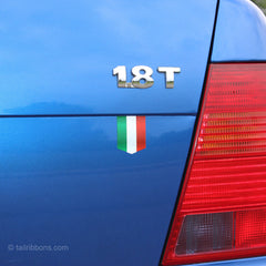 Flag of Italy car sticker on a VW Jetta
