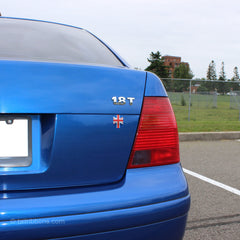 Flag of the United Kingdom car sticker on a VW Jetta