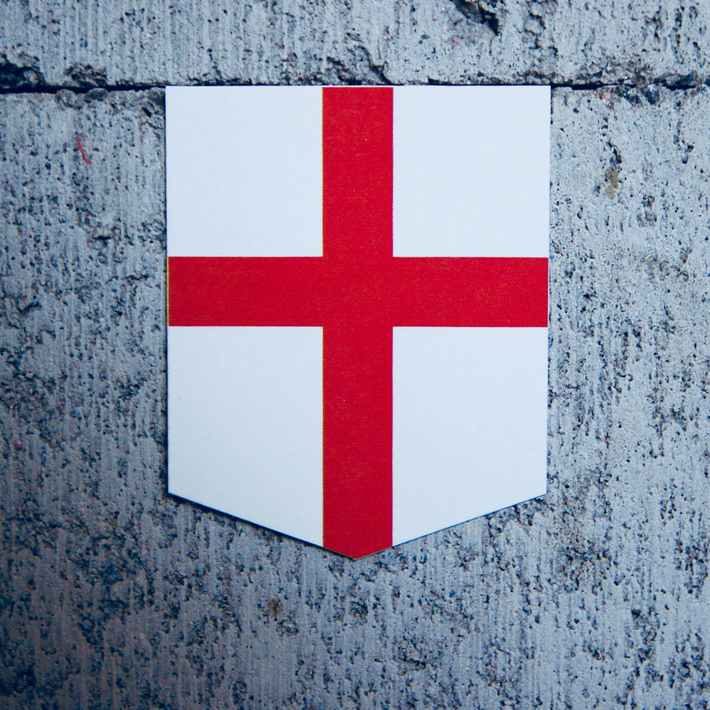 Flag of England car sticker - 2" x 2.5"