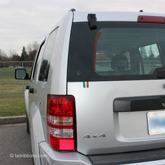 Italian Flag car sticker on a Jeep Liberty