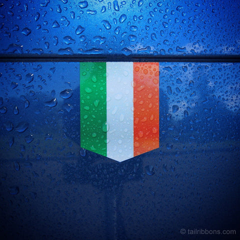 Flag of Ireland car sticker - 1 3/8" x 1 3/4"