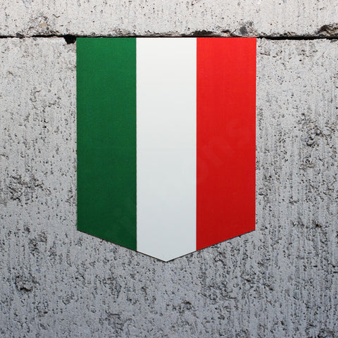 Flag of Italy car sticker - 2" x 2.5"