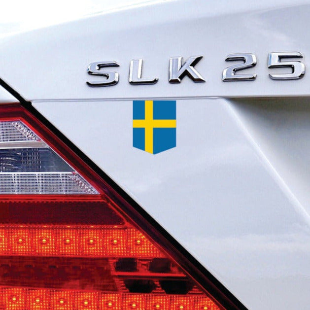 Flag of Sweden car sticker - 2" x 2.5"