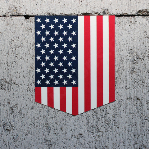 Flag of the USA car sticker - 2" x 2.5"
